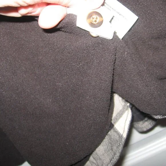 Carhartt Fleece Lined Flannel Shirt Jacket Women's XL Black Beige Plaid 2019 - Picture 6 of 7